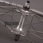 H + Plus Son Archetype Polished Silver Rims Track Wheelset 32h