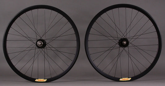 Hand Built Black Velocity Deep V Track Wheels Phil Wood Hubs