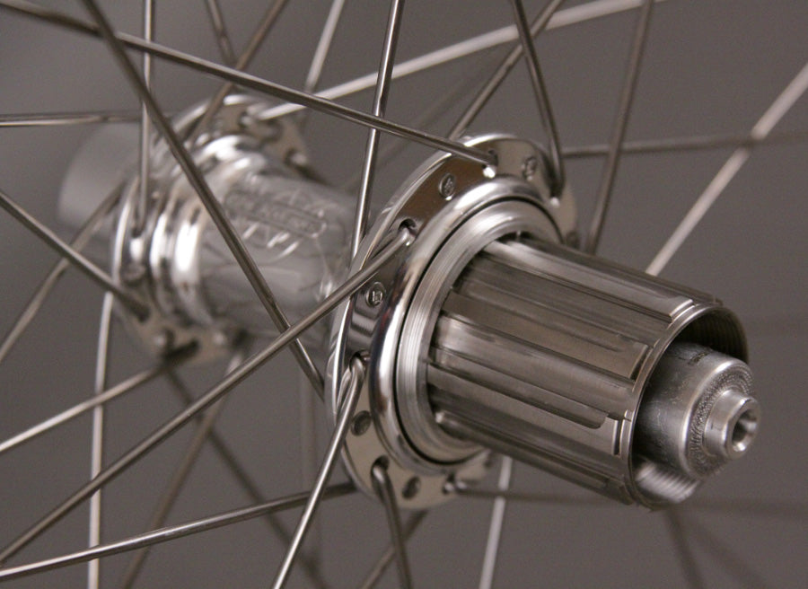 H + plus Son TB14 Polished Silver T-11 hubs Wheelset Campagnolo