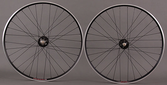Velocity A23 White Industries High Flange Track Hubs Black
