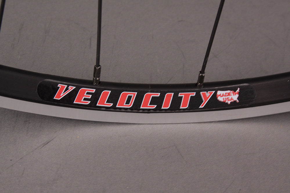 Velocity A23 White Industries High Flange Track Hubs Black
