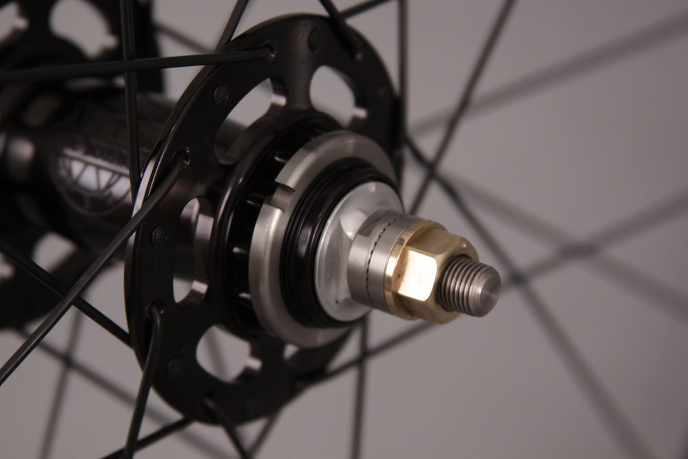 Velocity A23 White Industries High Flange Track Hubs Black