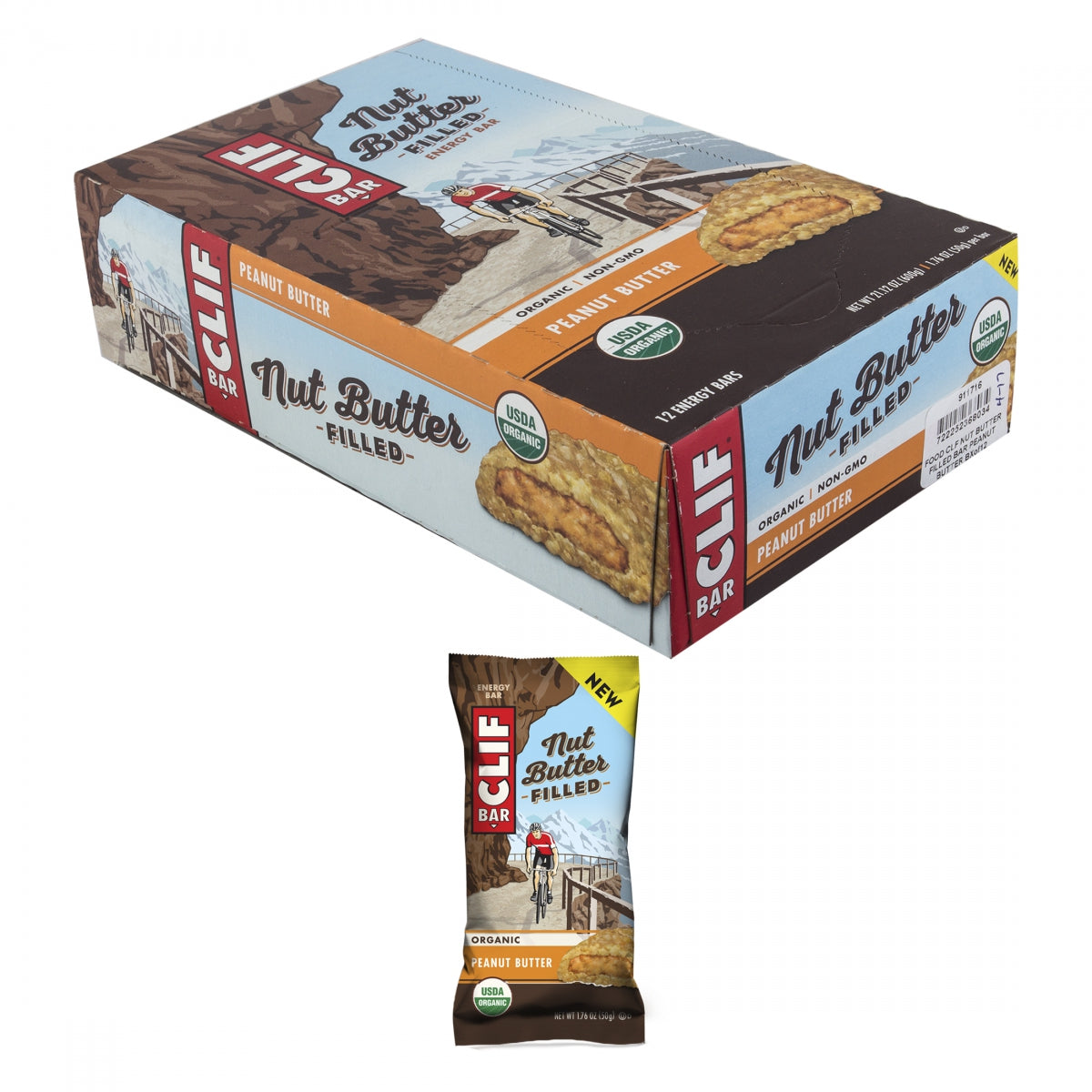 Food Clf Nut Butter Filled Bar Peanut Butter Bxof12