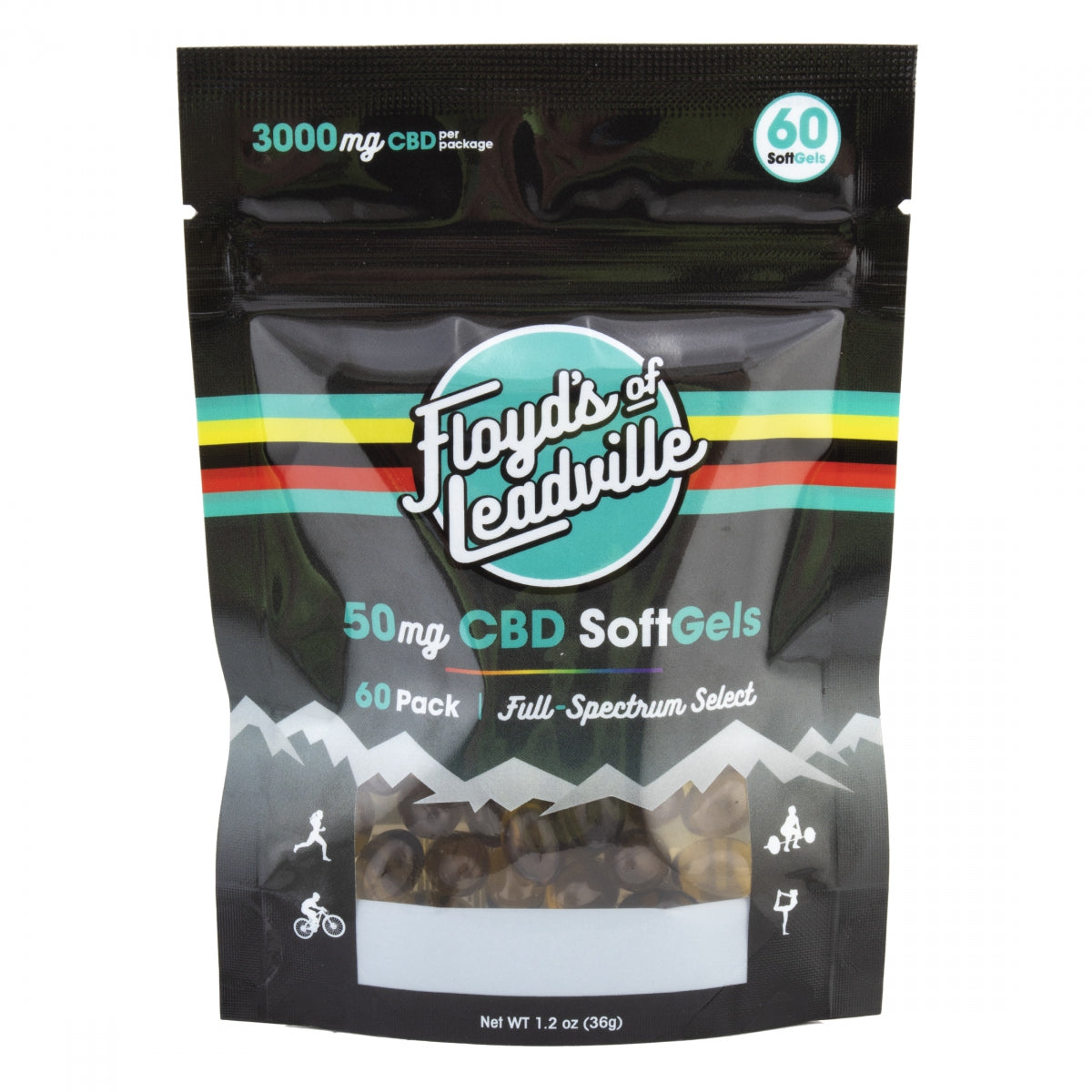 Food Floyds Of Lv Gel Cap Cbd Full Spectrum 50Mg 60Ct