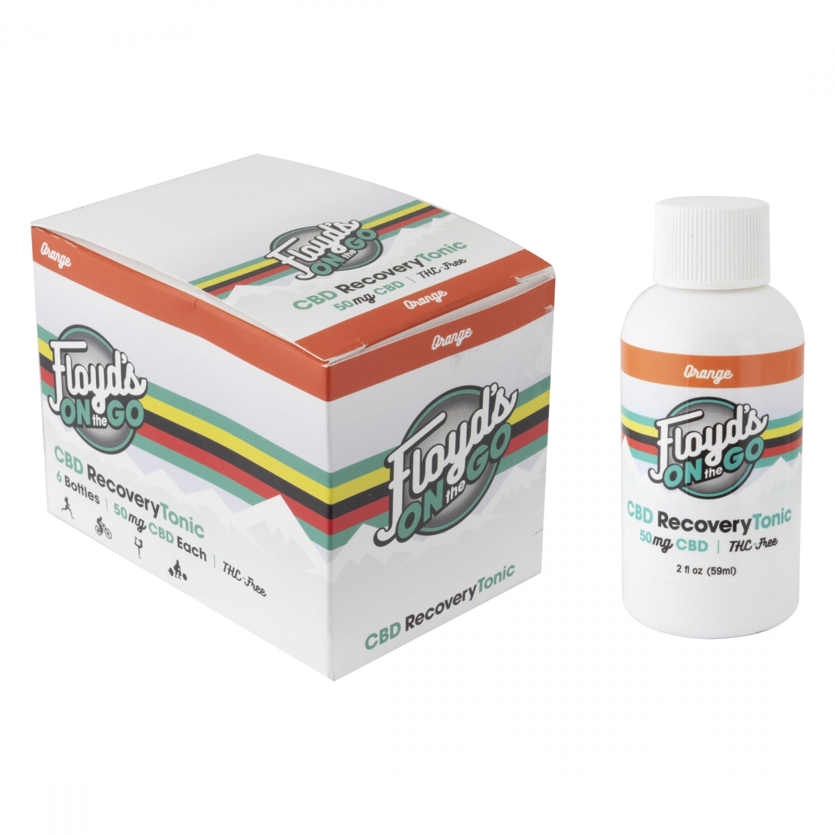 Food Floyds Of Lv Recovery Tonic Orange Cbd (Thc Free) Bxof6 20Z Bottle 50Mg