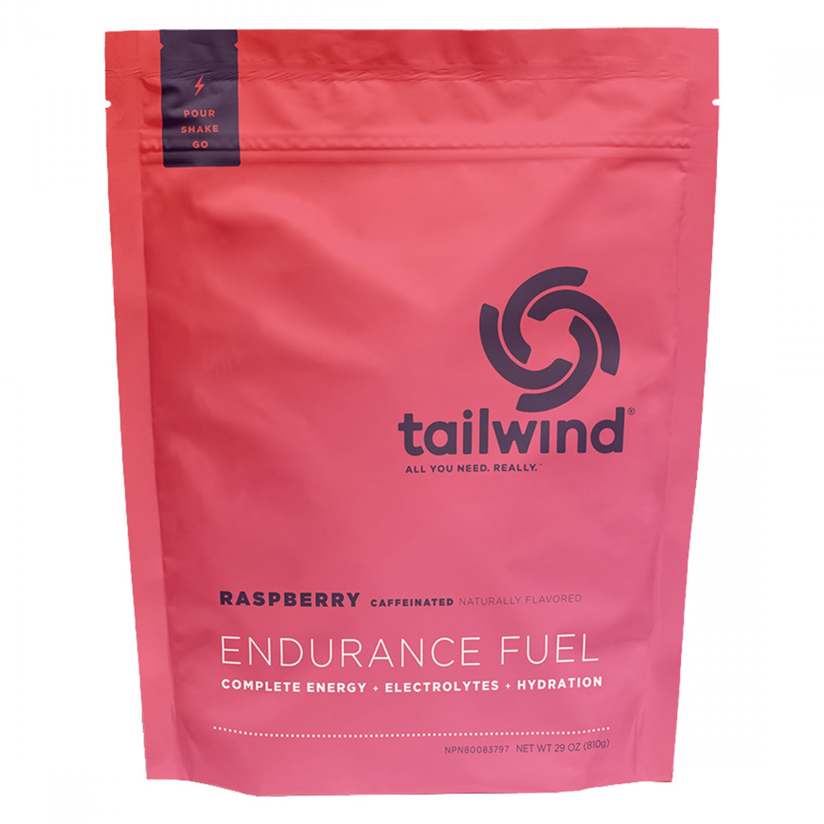 Food Tailwind Endurance Fuel Caffeine Raspberry Buzz  29Oz Bg