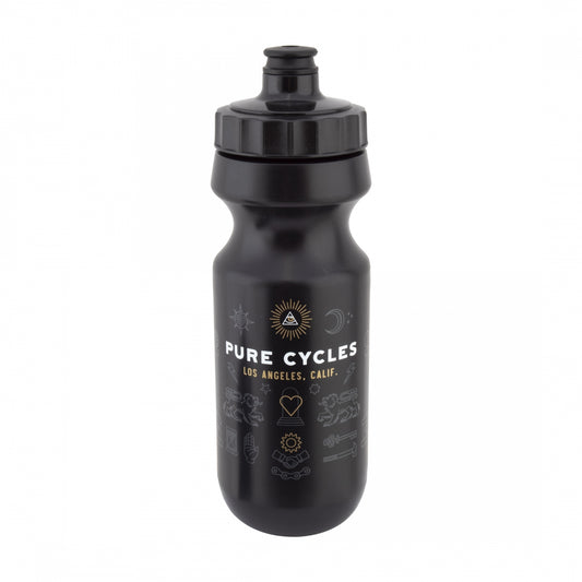 Bottle Pure 600Cc Logo Black W/Pressure Valve