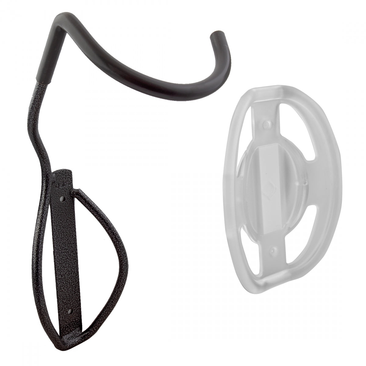 Storage Hook Delta Single Bike Fat Tire Wall Mount Rack W/Rr Tray  Silver