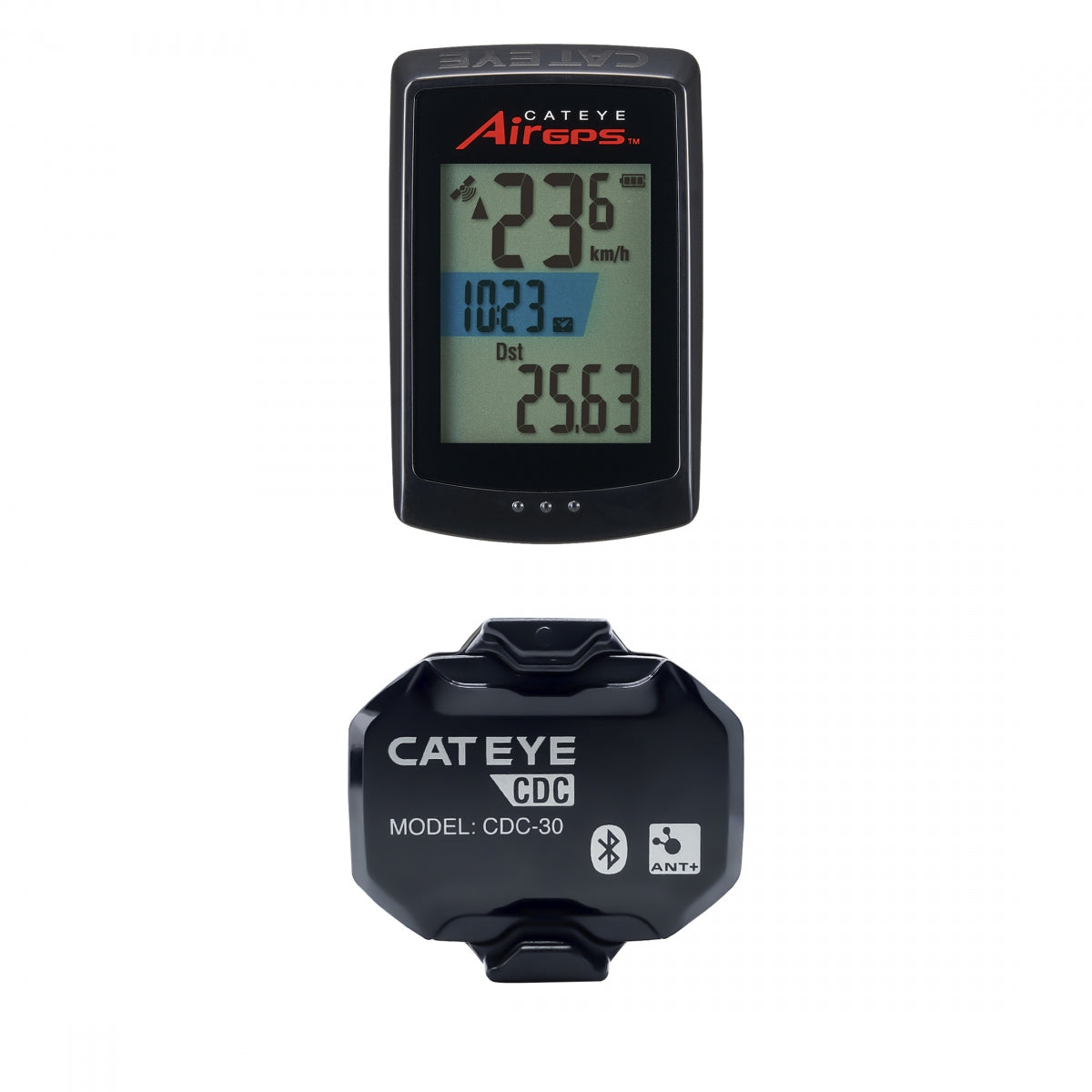 Computer Cateye Cc-Gps100 Air Gps Wireless  W/Cadence Sensor Bk