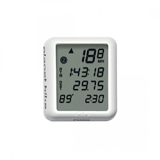 Planet Bike ProtÃ©gÃ© 9.0 Cycle Computer, 9 Functions, 4-Line Display, White