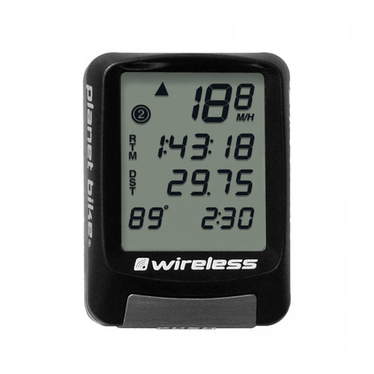 Planet Bike ProtÃƒÂ©gÃƒÂ© 9.0 Wireless Cycle Computer, 9 Functions, 4-Line Display, White