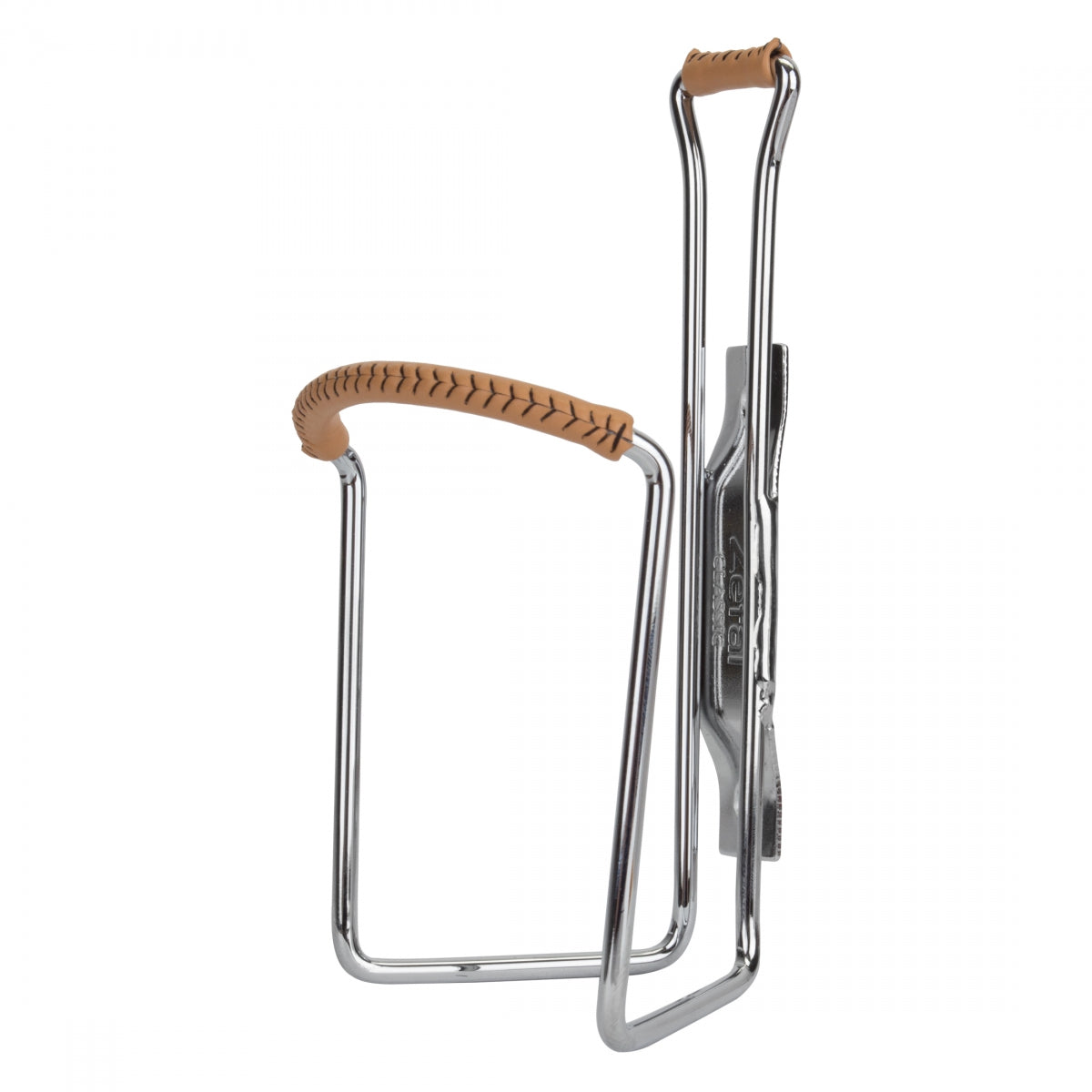 Bottle Cage Zefal Vintage Chrome Plated/Leather