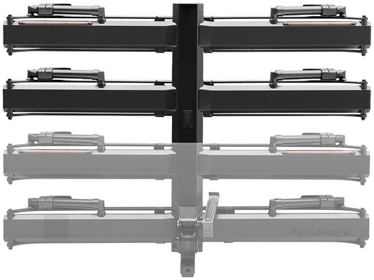 Piston Pro X Hitch Bike Rack Add-On - 2-Bike, LED Lights with 4-Pin Plug, Kashima Coat, Galaxy Gray