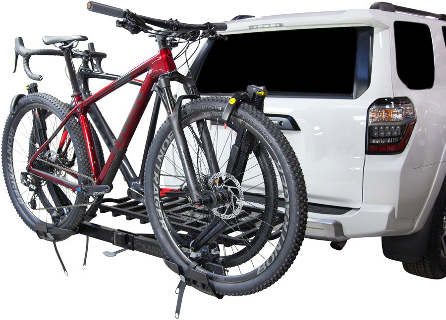 Saris SuperClamp Cargo Bike Rack - 2-Bike, 2" Receiver, Black
