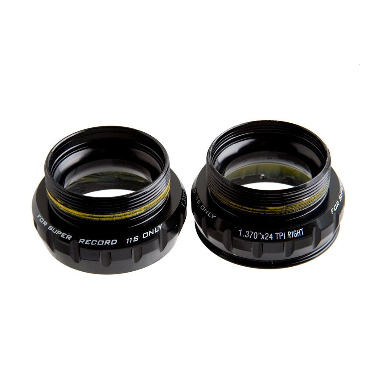 Campagnolo Super Record Cups English 68x1.370 Bottom Bracket BSA, Black