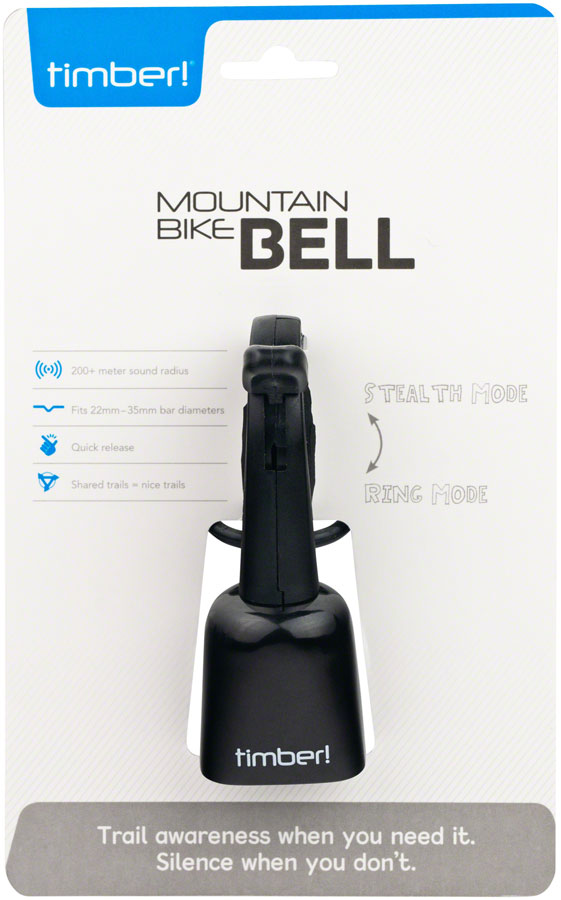 Timber MTB Bell: Black, Quick Release
