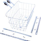 Wald 1512 Front Basket with Adjustable Legs, Silver