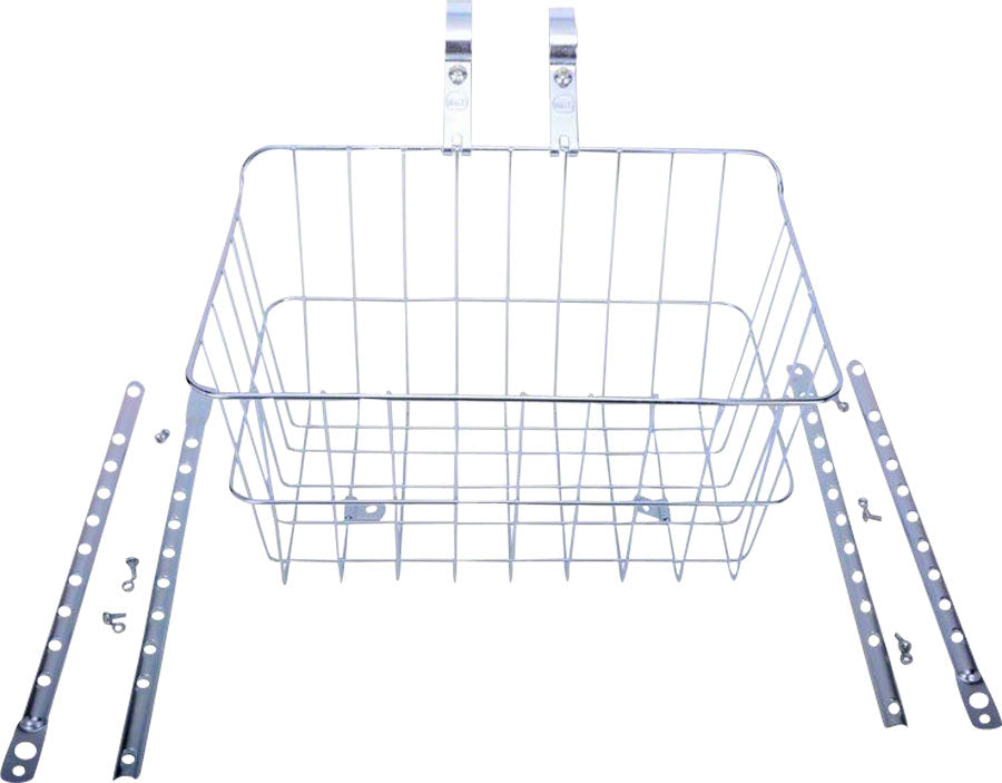 Wald 1512 Front Basket with Adjustable Legs, Silver