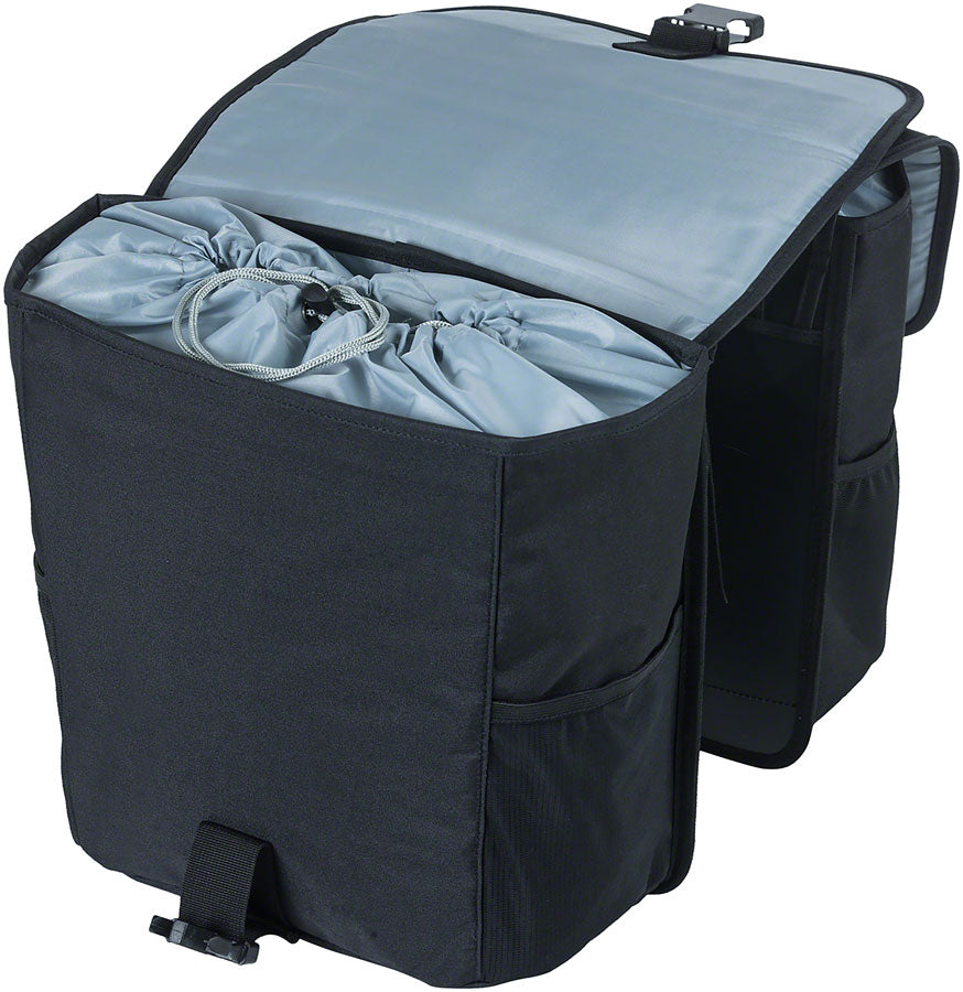 Basil Go Double  Pannier - 32L, Black