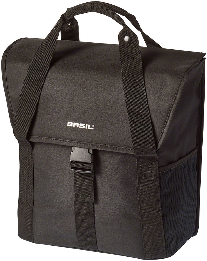 Basil Go Single  Pannier - 16L, Black