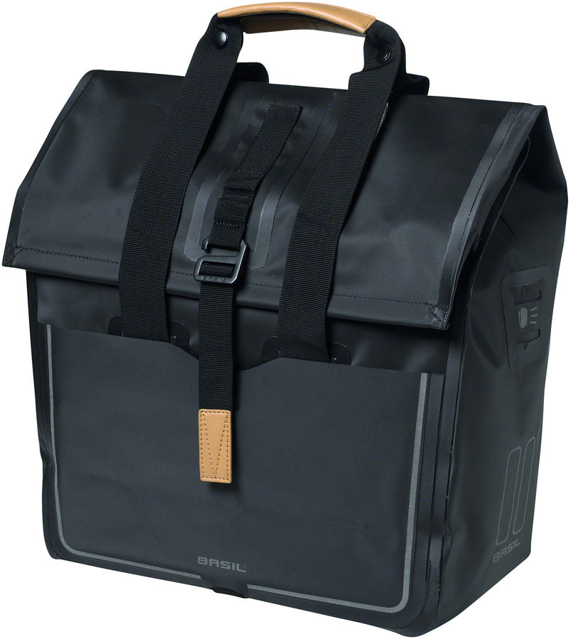 Basil Urban Dry Shopper Pannier - 25L, Black