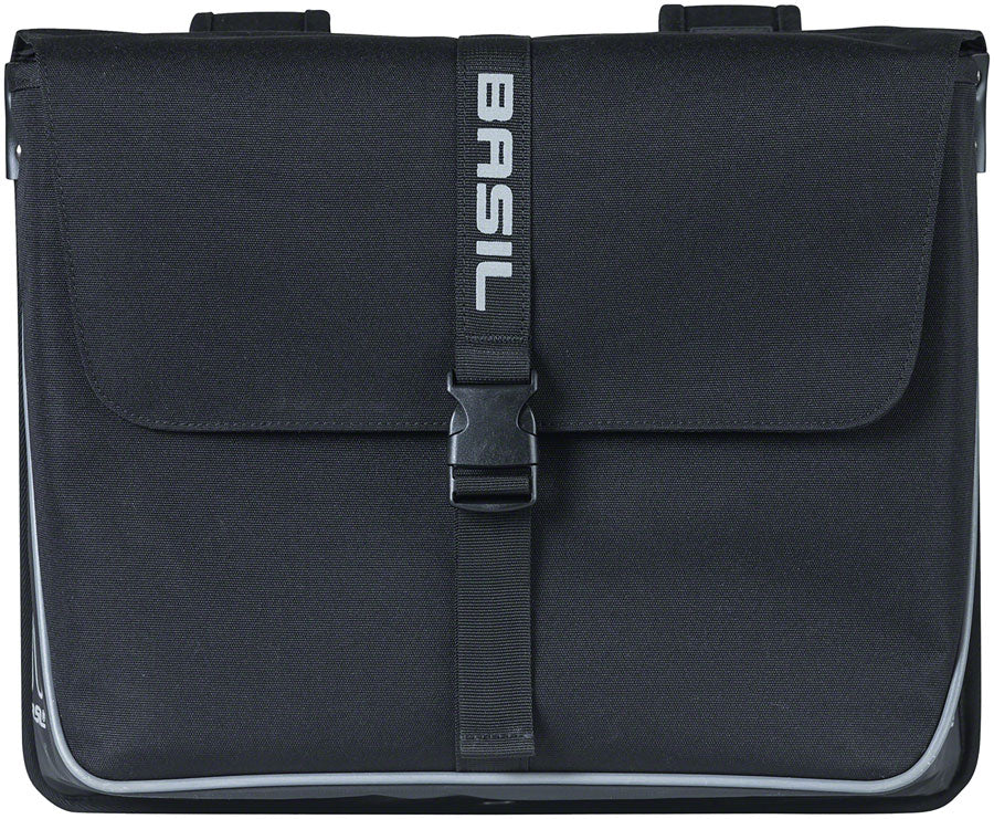 Basil Forte Double Pannier - 35L, Black