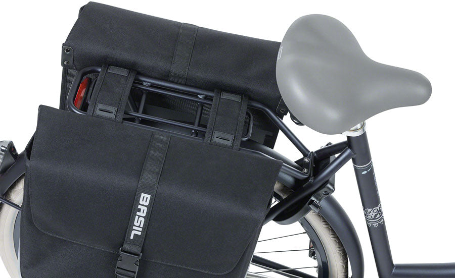 Basil Forte Double Pannier - 35L, Black