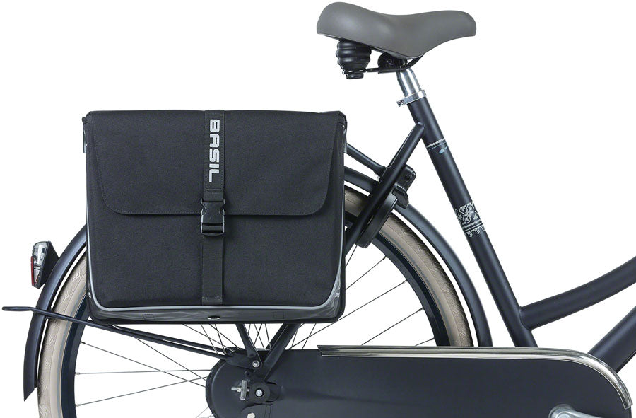 Basil Forte Double Pannier - 35L, Black