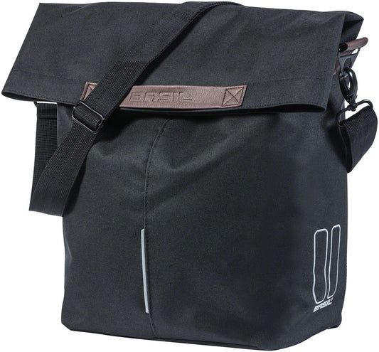 Basil City Shopper Pannier - 14-16L, Black