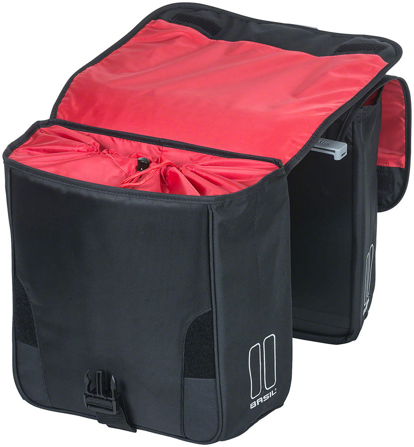 Basil Sport Design Double Pannier - 32L, MIK Mount, Black