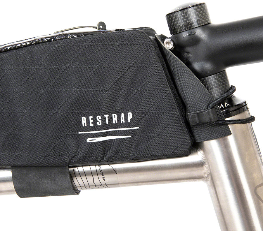 Restrap Race Top Tube Bag - Short, 1.5L,  Black
