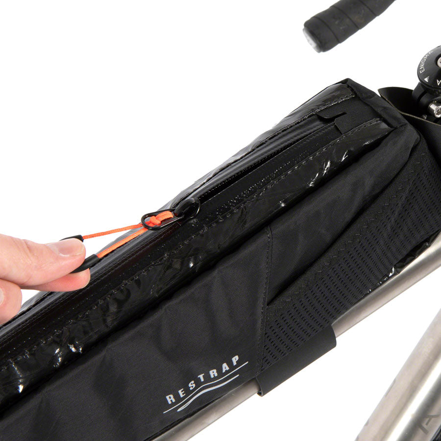 Restrap Race Top Tube Bag - Long, 3L, Black