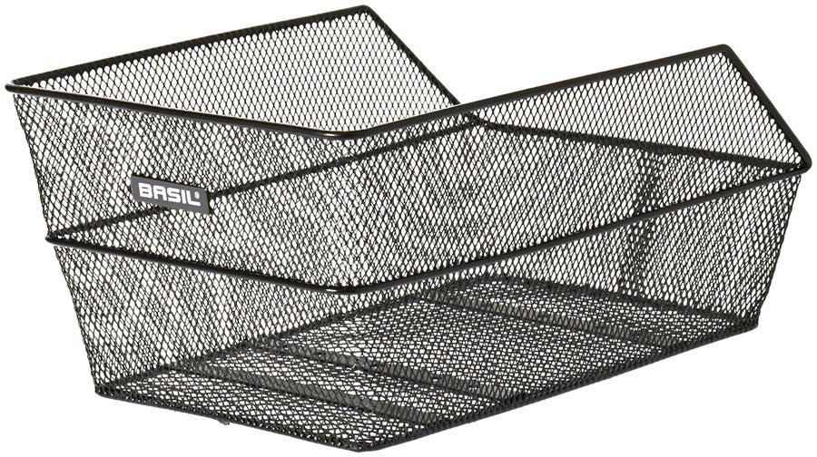 Basil Cento Rear Basket - Steel, Black