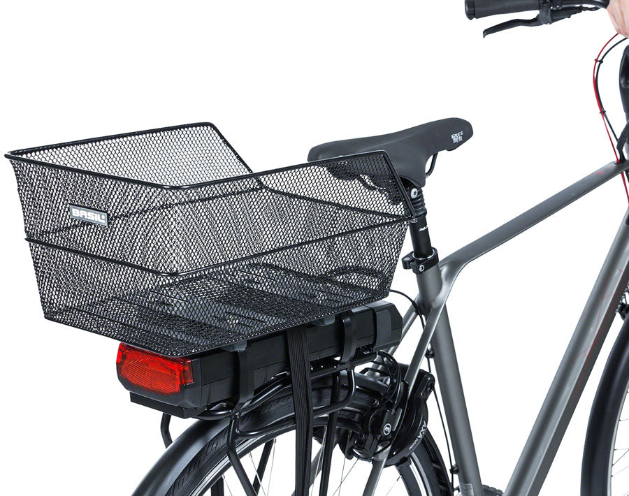 Basil Cento WSL Rear Basket - Black