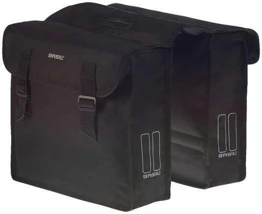 Basil Mara Double Pannier Bag - 26L, Black