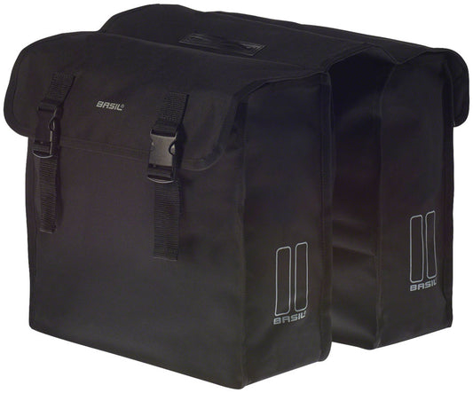 Basil Mara XL Double Pannier Bag - 35L, Black