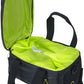 Basil Miles Trunk Bag - 7L, Strap Mount, Black/Lime
