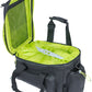 Basil Miles XL Pro Trunk Bag - 9-36L, Strap Mount, Black/Lime