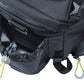 Basil Miles XL Pro Trunk Bag - 9-36L, Strap Mount, Black/Lime