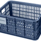 Basil Crate Basket - Small, 17.5L, Plastic, Bluestone