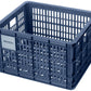 Basil Crate Basket - Medium, 29.5L, Recycled Plastic, Bluestone