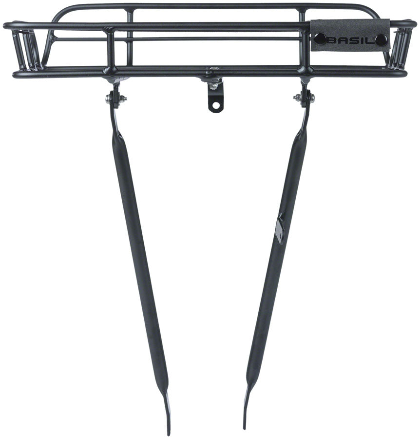 Basil Portland Front Rack, Aluminum, Black