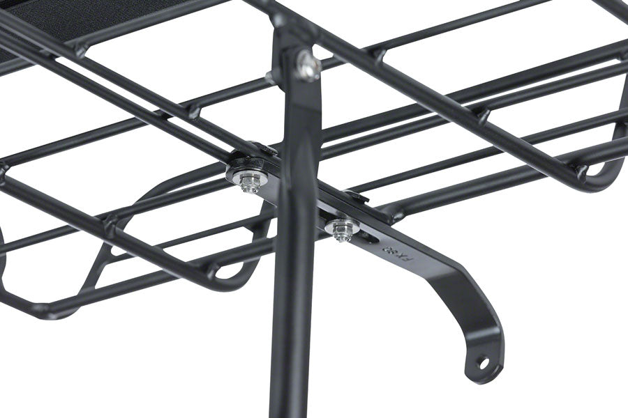 Basil Portland Front Rack, Aluminum, Black