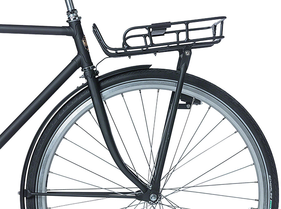 Basil Portland Front Rack Aluminum Black Velo Mine