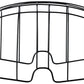 Basil Buddy Dog Basket Space Frame - Black