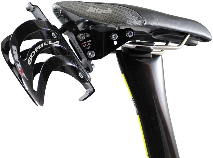 XLAB Delta 425 Alloy Saddle Mount: Black