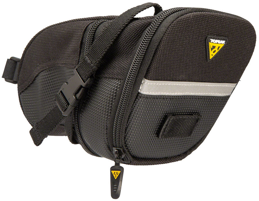Topeak Aero Wedge Seat Bag - Strap-on, Large, Black