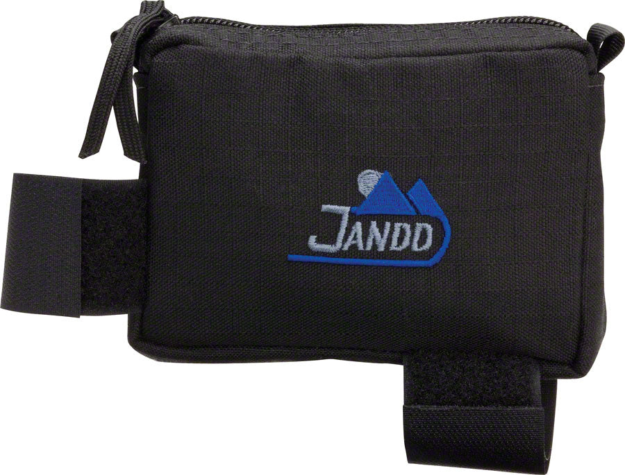 Jandd Top Tube/ Stem Bag: Zipper closure Black Medium
