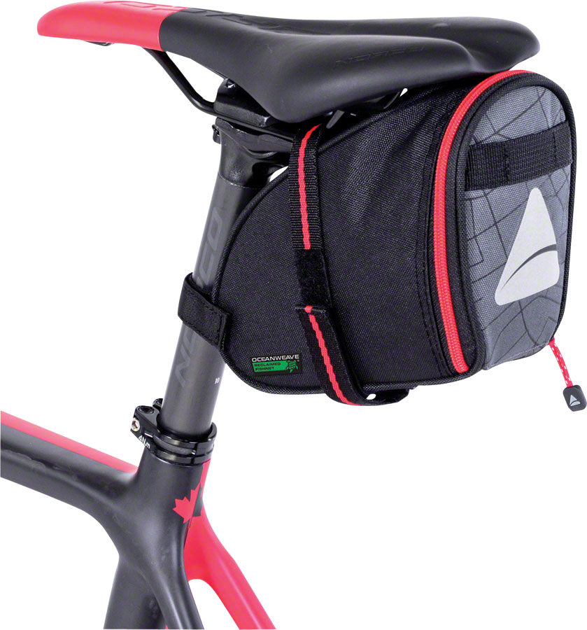 Axiom Seymour Oceanweave Wedge 1.3 Saddle Bag: Black