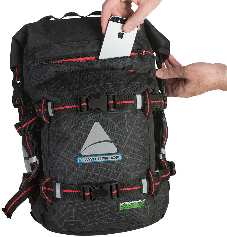 Axiom Monsoon Oceanweave P23+ Urban Pannier - Black